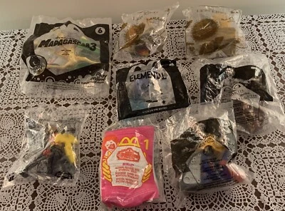 8 Juguetes McDonalds Happy Meal Rey León Atlántida Madagascar Elemental Nuevos en Paquete Foto 1 de 4