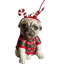PUG HOLIDAY STATUE THE CUTEST!! - Picture 1 of 8