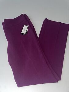 NWT New NINE WEST Womens The Trouser Pants Purple Size 4