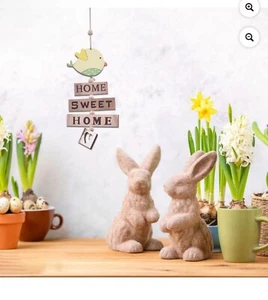 Kiplyki Wholesale Wooden Letter Easter Bunny Decorative Letter Pendant HOME Lett - Picture 1 of 5