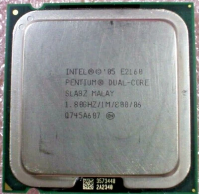 Intel Pentium E2160 Dual-Core SLA8Z 1.8GHz 1MB 800MHz FSB Processor LGA775 CPU - Image 1 of 3