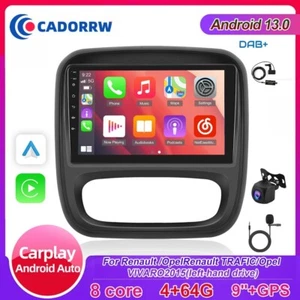 DAB+4+64GB 9'' CarPlay Android 13 Autoradio GPS NAVI Für Opel Vivaro B 2014-19 - Bild 1 von 24