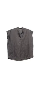 Top de mujer Figs Technical Collection gris cuello henley talla pequeña - Imagen 1 de 5