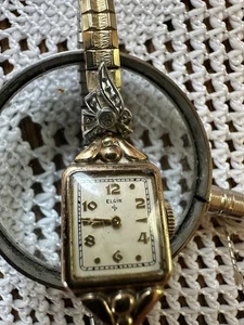 vintage elgin ladies watch 10k gold filled - Picture 1 of 6