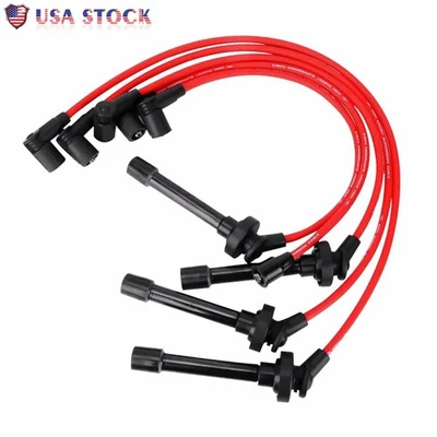 5x Cabo de Bobina de Ignição de Fio Vela de Ignição para Honda Accord 1994-2002/Cr-V 1997-2001 - Imagem 1 de 4