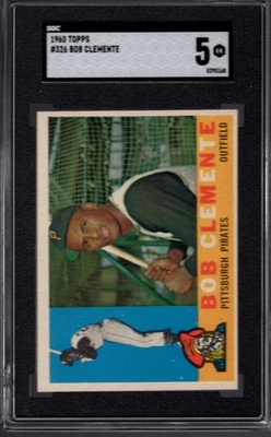 1960 Topps Béisbol #326 Roberto Bob Clemente SGC 5 EX Piratas de Pittsburgh Foto 1 de 2