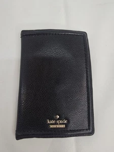 Kate Spade Grove Street Imogene Leather Passport Holder Wallet: Black - $98 MSRP - Picture 1 of 7