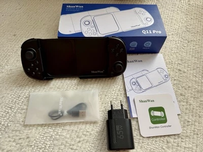 ShanWan Q11 Pro Smartphone Bluetooth Game Controller for Android/iOS - Schwarz - Bild 1 von 4