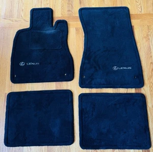OEM Lexus LS 430 Floor Mats Black Carpet PT208-50010 Set 2001–2006 Clean Genuine - Picture 1 of 9