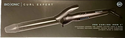 Bio Ionic  Pro Volcanic  Micro Hydration Curling Iron 1 “ S | Dual Volt  430F - Image 1 of 2