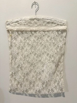 РЕДКИЙ винтажный Neiman Marcus белье сумка цветочный кружева вешалка молнии застежки 60-х 70-х - Изображение 1 из 4