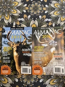 Deer Hunters Almanac Books SET OF 2 YEARS 2015 & 2016! Hunting Book - Picture 1 of 6