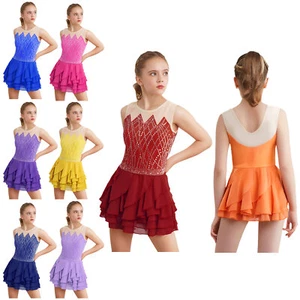 Abiti bambina bambina ballerine pagliaccetti abito moderno senza maniche Unitard Roller - Foto 1 di 62