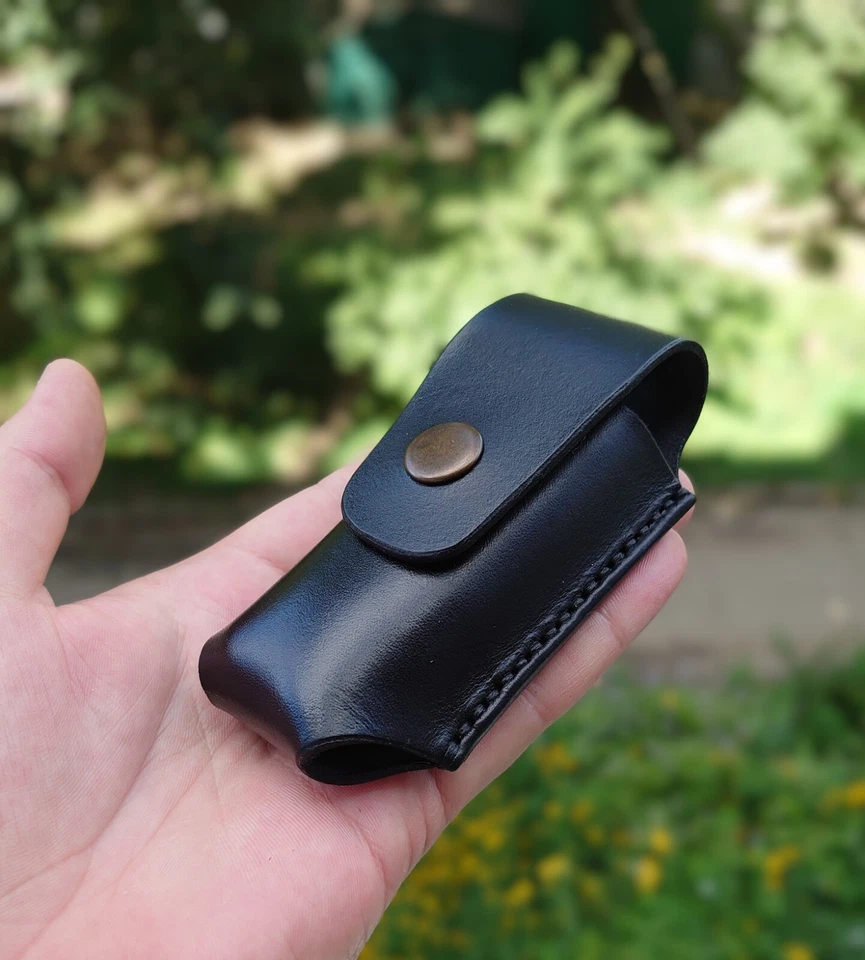 Funda de cuero negra para Leatherman Wave/Carga/Clip de cinturón Foto 1 de 4