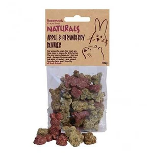 Rosewood Grain Free Naturals Apple & Strawberry Bunnies 100g - Picture 1 of 1