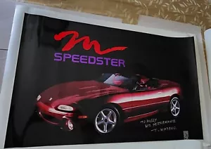 Miata Speedster Signed By T. Matano To Wiz Performance - Poster Eunos Roadster - Picture 1 of 2