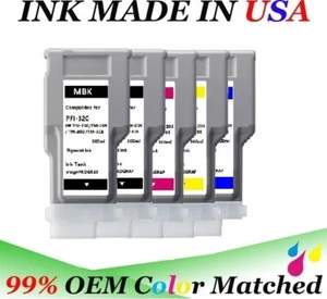 Juego completo de cartuchos de tinta VC PFI-320 5 colores Canon IPF TM-200 TM-205 TM-300 TM-305 - Imagen 1 de 3