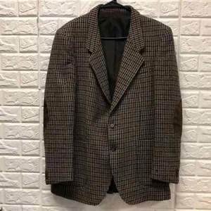 HUGO BOSS x IZOD  Vtg Wool Tweed Blazer Jacket Mens Patch Elbows Made in Italy - Picture 1 of 12
