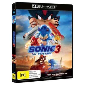 SONIC The Hedgehog 3 : NEW 4K Ultra HD UHD - Picture 1 of 1