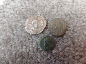 Wykrywanie metali rzadka stara kolekcja 3x małe monety 