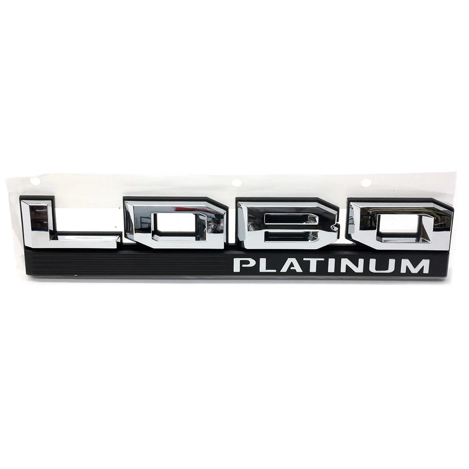 OEM NUEVO emblema guardabarros izquierdo LOBO PLATINO CROMO 15-16 F-150 FL3Z-16720-T Foto 1 de 1
