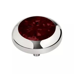 Melano Vivid Meddy's M 01SR9012 SS Ruby Red 7mm Attachment for Vivid Rings Red - Picture 1 of 2