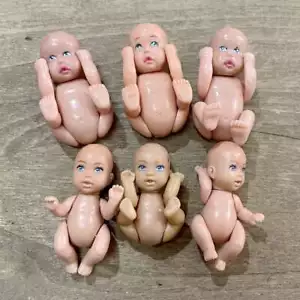 6 Stck. Happy Family Barbie Midge Schwanger Neugeborenes Baby Mädchen Puppe 1,75 Zoll - Bild 1 von 2