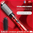 fr 2 in 1 Round Rotating Ion Hot Air Comb Hair Dryer Curling Straight Comb Brush