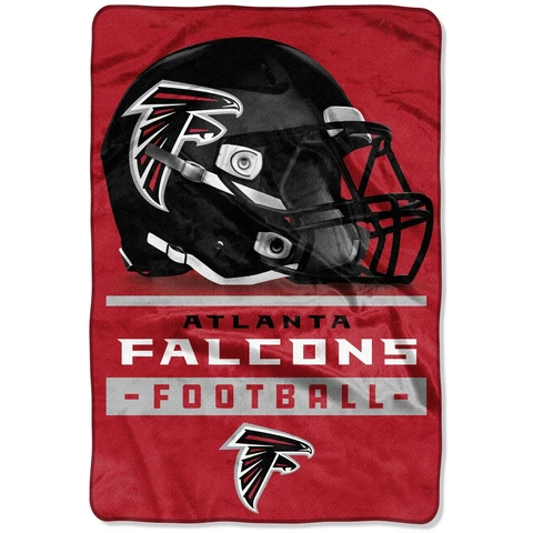 New NFL Atlanta Falcons Sideline OVERSIZED Plush Super Soft Blanket 62"x90" Cover