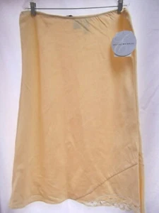 Emma James skirt sz 16 linen maxi long a-line batternburg lace elastic waist NEW - Picture 1 of 3