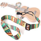 With Hook Ukulele Strap clip on Guitar Accessories Adjustable Ethnic Pattern