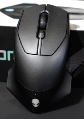 NEW OPEN BOX - Alienware Wired/Wireless Gaming Mouse AW610M Black - Image 1 of 4