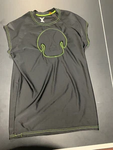 Boy's Xone Padded Chest Protector Baseball Shirt Black/Lime Youth X-Large - Picture 1 of 9