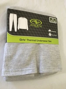 New Athletic Works Thermal Underwear Set Girls Gray Extra Warm many sizes - Picture 1 of 5