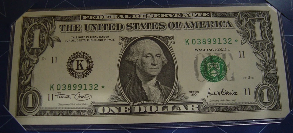 $1 LONE STAR NOTE FT WORTH TEXAS "FW" BRAND .# K03899145* TEXAS - Image 1 of 2