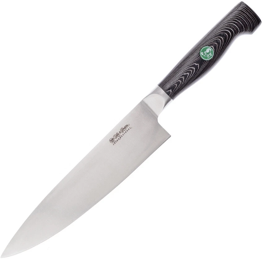 Hen & Rooster Chefs Kitchen Knife Black G10 Stainless Clip Point - Image 1 of 1