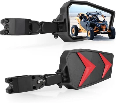 UTV Side View Mirrors Fits 1.75-2" Roll Bar Adjustable View Mirrors Fits For  - Image 1 of 4
