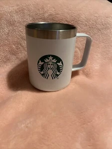 Starbucks Mermaid 2020 White Metal Travel Mug No Lid - Picture 1 of 9