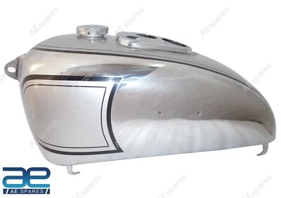 For BSA M20 21 Dlx M22 M23 24 Silver & Chrome Petrol Tank 1938-40 With Cap ECs - Image 1 of 4