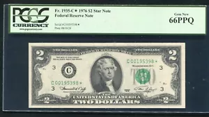 FR. 1935-C* 1976 $2 *STAR* FRN PHILADELPHIA, PA PCGS GEM UNCIRCULATED-66PPQ (B) - Picture 1 of 2