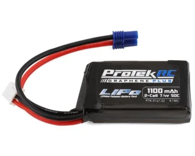 ProTek RC JRX2 LiPo Akku 2S 7.4V 1100mAh mit EC2 Stecker für Losi Mini T/B  ... - Bild 1 von 2