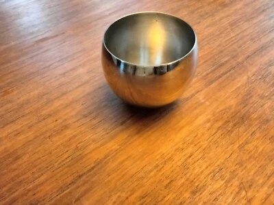 Vaso de plata vintage WA Italia William Adams marca de toalla redonda única Foto 1 de 4