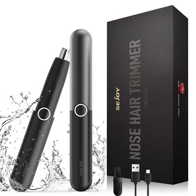 SEJOY 2IN1 Nasenhaartrimmer USB Ohrhaartrimmer Ohr Nase Haar Trimmer Wasserdicht