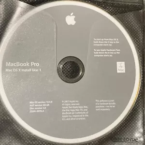 Mac OS X 10.4.9 Grey Discs for MacBook Pro - Multilingual - Picture 1 of 2