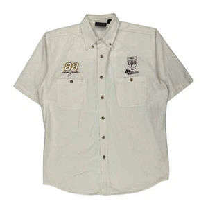 Chase Authentics Nascar Short Sleeve Shirt - Medium White Cotton - Picture 1 of 8