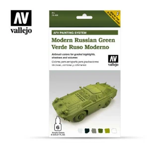 PINTURAS AERÓGRAFO - SISTEMA DE PINTURA VALLEJO AFV - VERDE RUSO MODERNO - 78.408 - Imagen 1 de 2