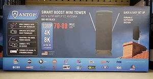 Antop SBS-805 Smart Boost MINI TOWER HDTV & FM verstärkte Antenne schwarz - Bild 1 von 2
