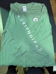 Mens Ripndip Long-Sleeved Shirt Size-Medium Skatewear Crude - Picture 1 of 4