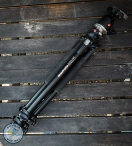 Manfrotto Pro Tripod 190XPROB With 486RC2 Ball Head Made In Italy - Picture 1 of 15