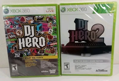DJ Hero 1 & 2 Microsoft Xbox 360 BRAND NEW Factory Sealed  - Image 1 of 3